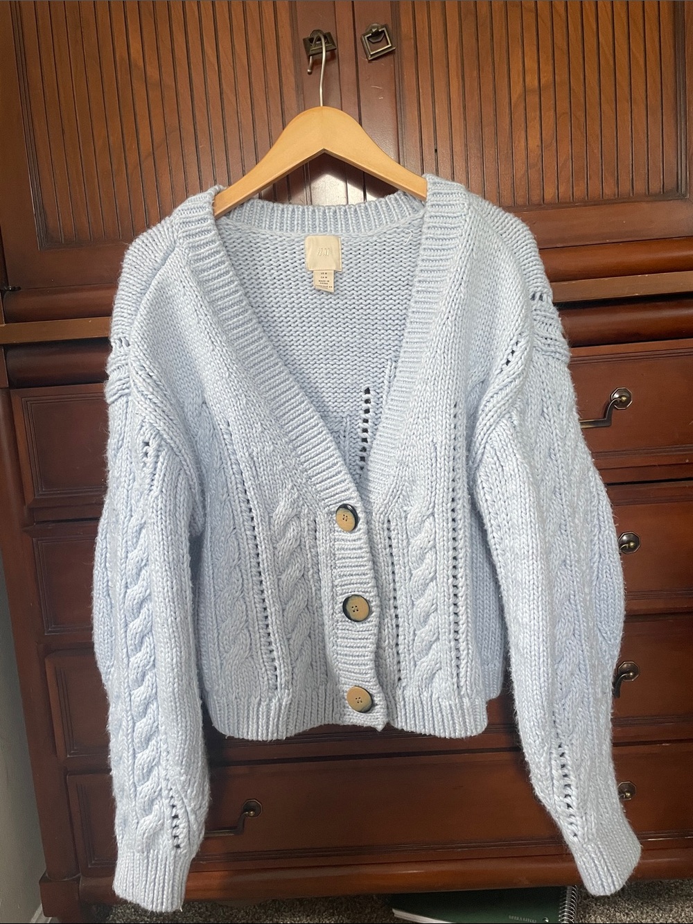 H&M blue cardigan